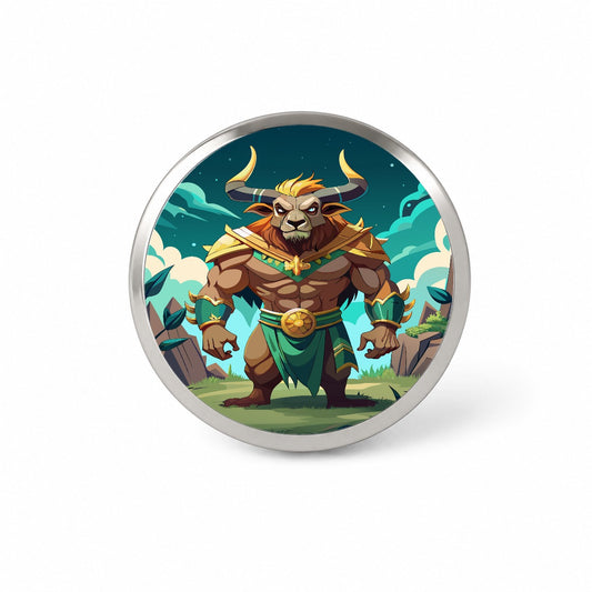 Minotaur Greek Mythology Novelty Hat Backpack Lapel Pin