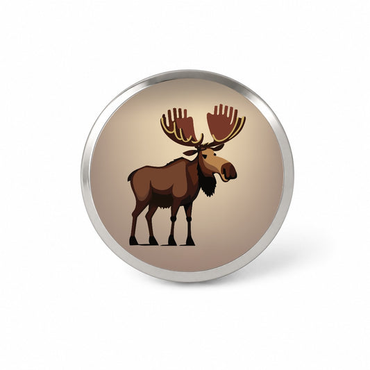 Moose Standing Novelty Hat Backpack Lapel Pin
