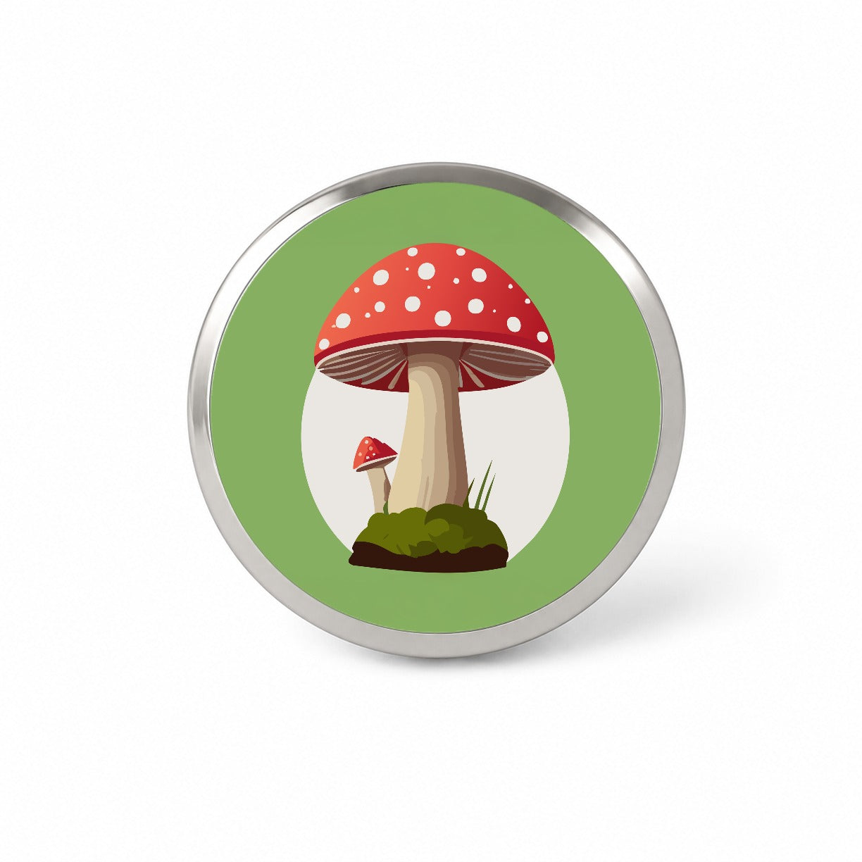 Mushroom Toadstool Red Woodland Novelty Hat Backpack Lapel Pin