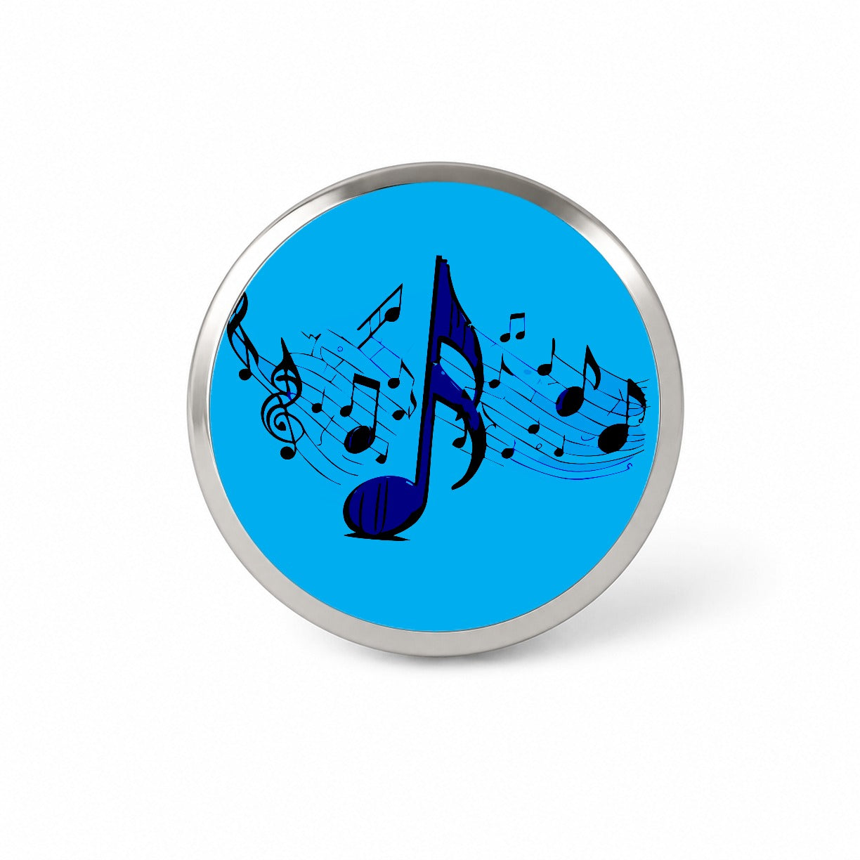 Music Notes Artistic Novelty Hat Backpack Lapel Pin