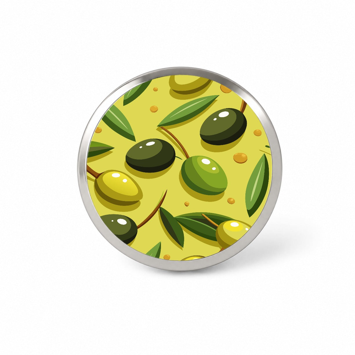 Olives Scattered Pattern Novelty Hat Backpack Lapel Pin