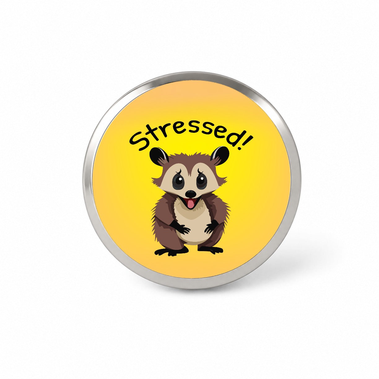 Opossum Possum Stressed Funny Novelty Hat Backpack Lapel Pin