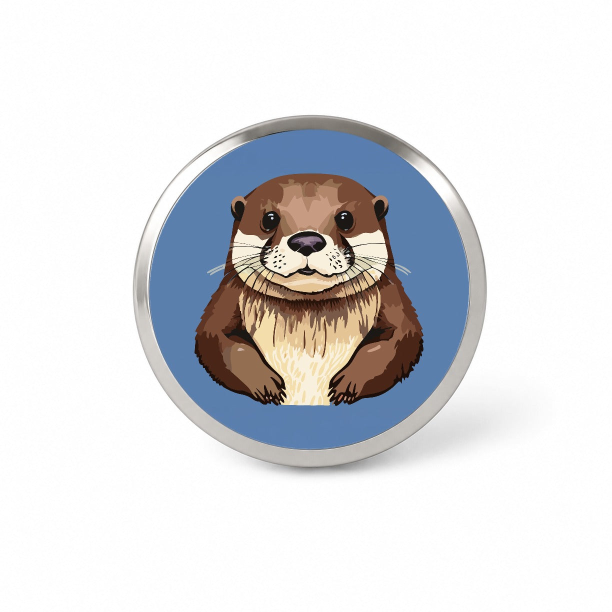 Otter Cute Staring Novelty Hat Backpack Lapel Pin