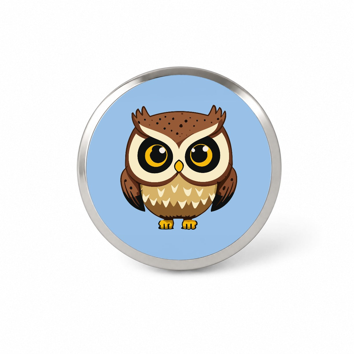 Owl Cute Short Novelty Hat Backpack Lapel Pin