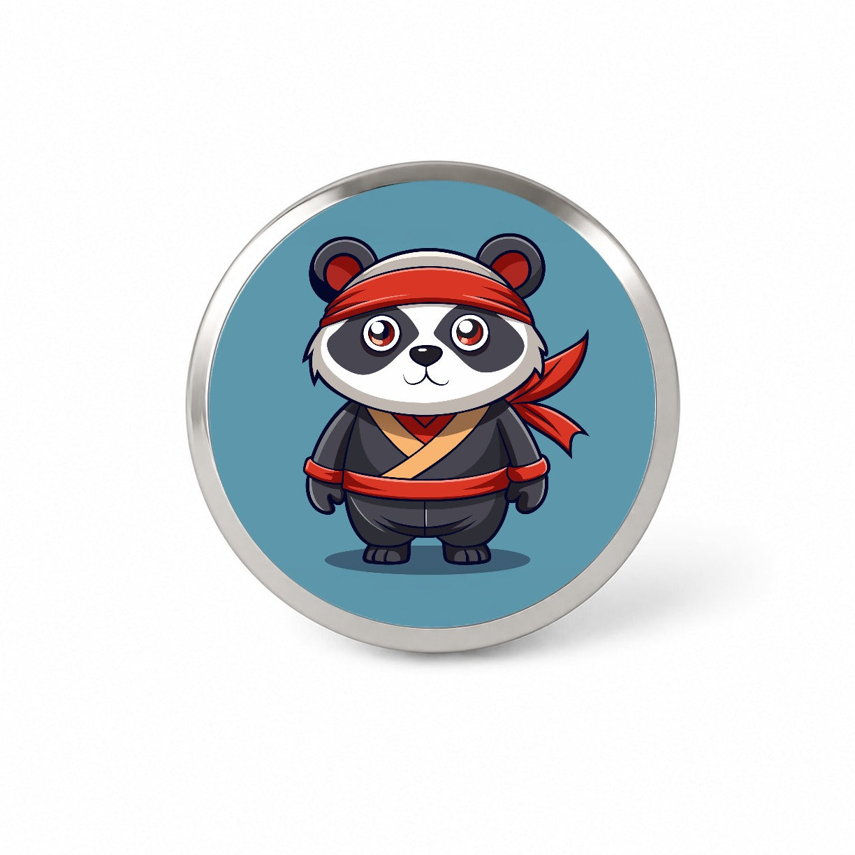 Panda Ninja Novelty Hat Backpack Lapel Pin