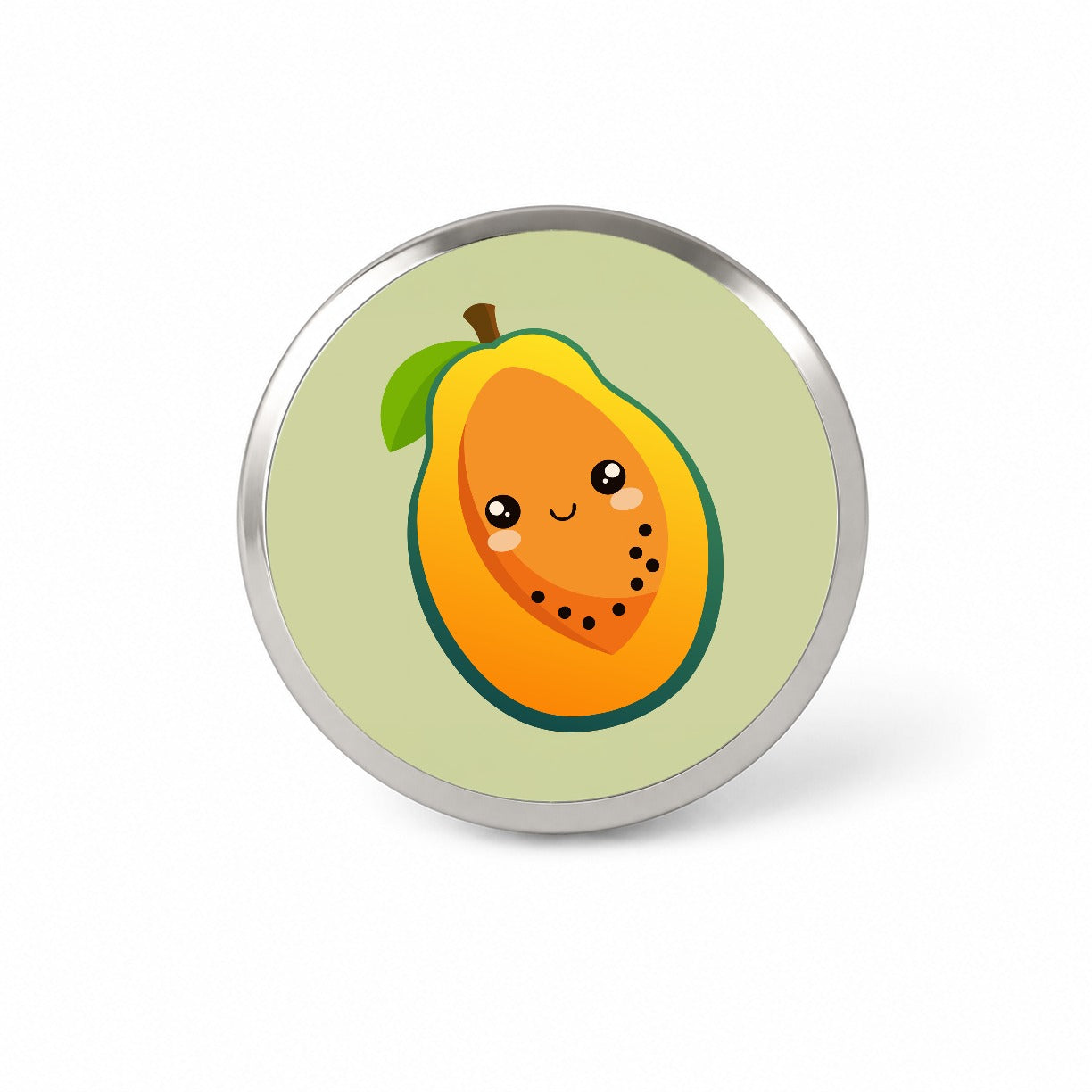 Papaya Cute Happy Fruit Novelty Hat Backpack Lapel Pin