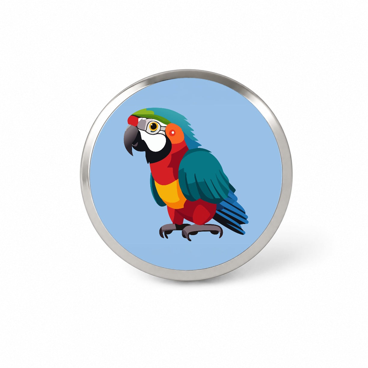 Parrot Bird Colorful Novelty Hat Backpack Lapel Pin