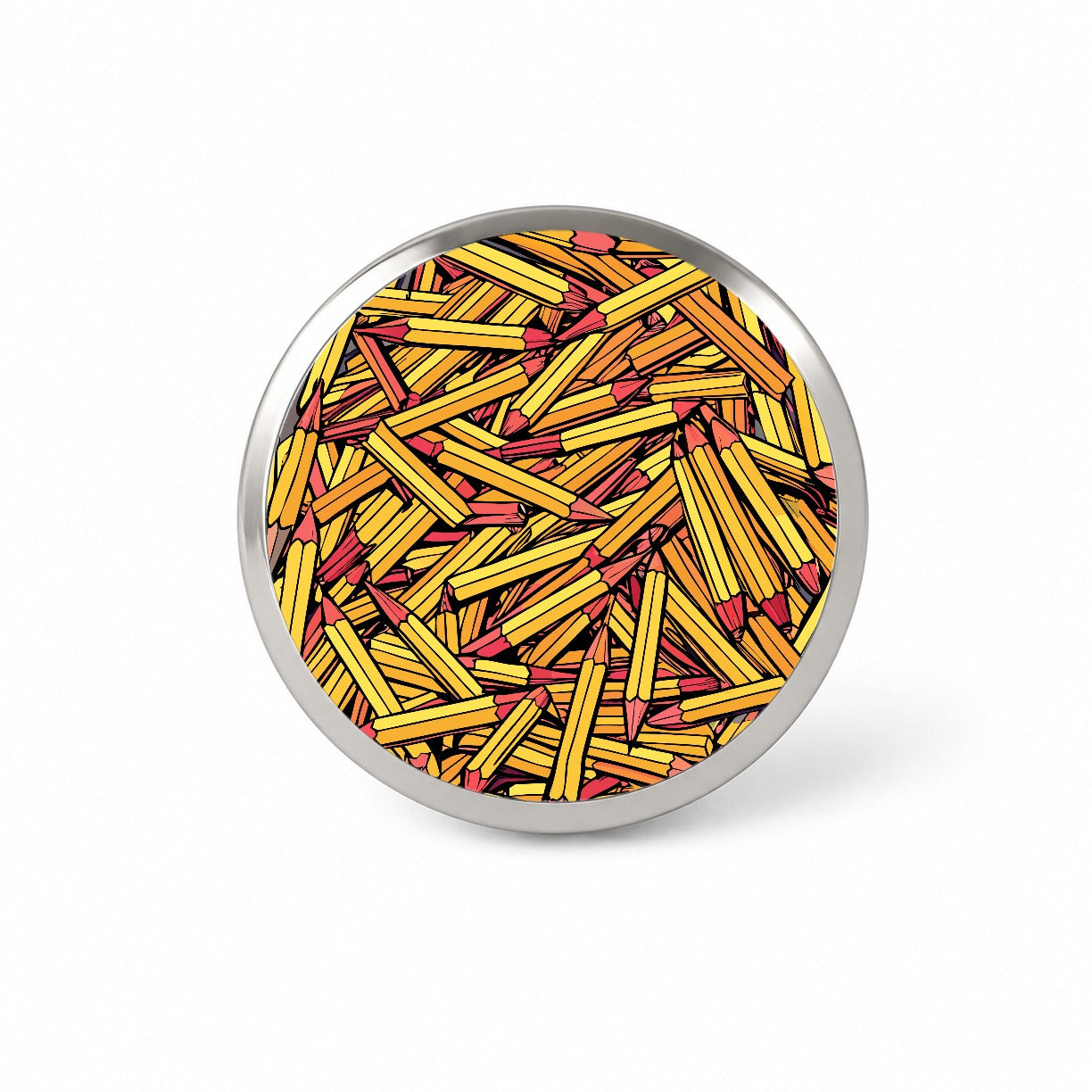 Pencils Piles School Teacher Pattern Novelty Hat Backpack Lapel Pin