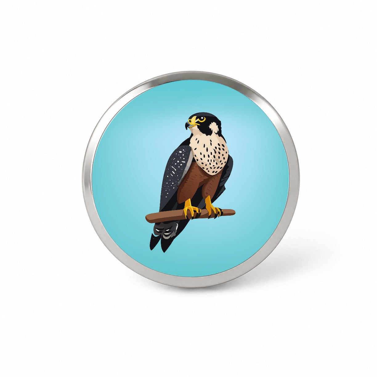 Peregrine Falcon Bird Novelty Hat Backpack Lapel Pin