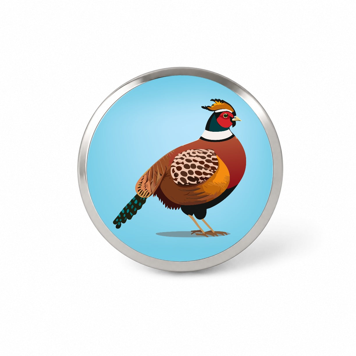 Pheasant Bird Hunting Novelty Hat Backpack Lapel Pin