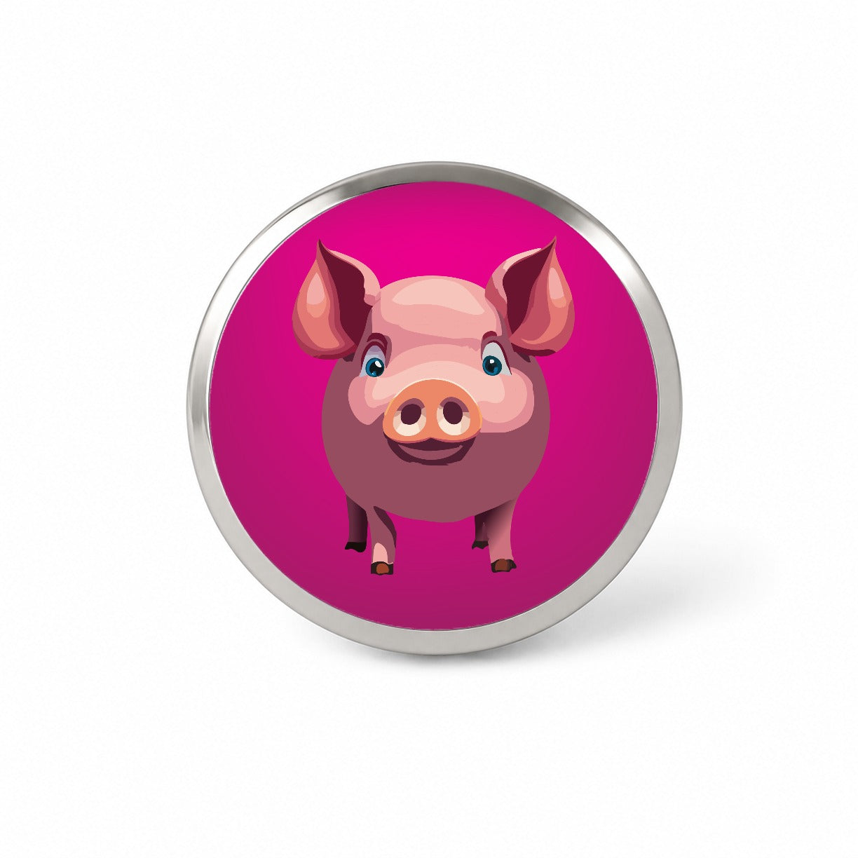 Pig Pink Sweet Novelty Hat Backpack Lapel Pin