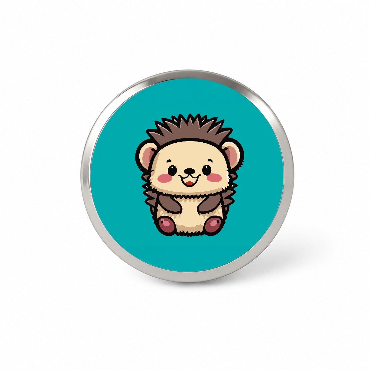 Porcupine Smiling Baby Novelty Hat Backpack Lapel Pin