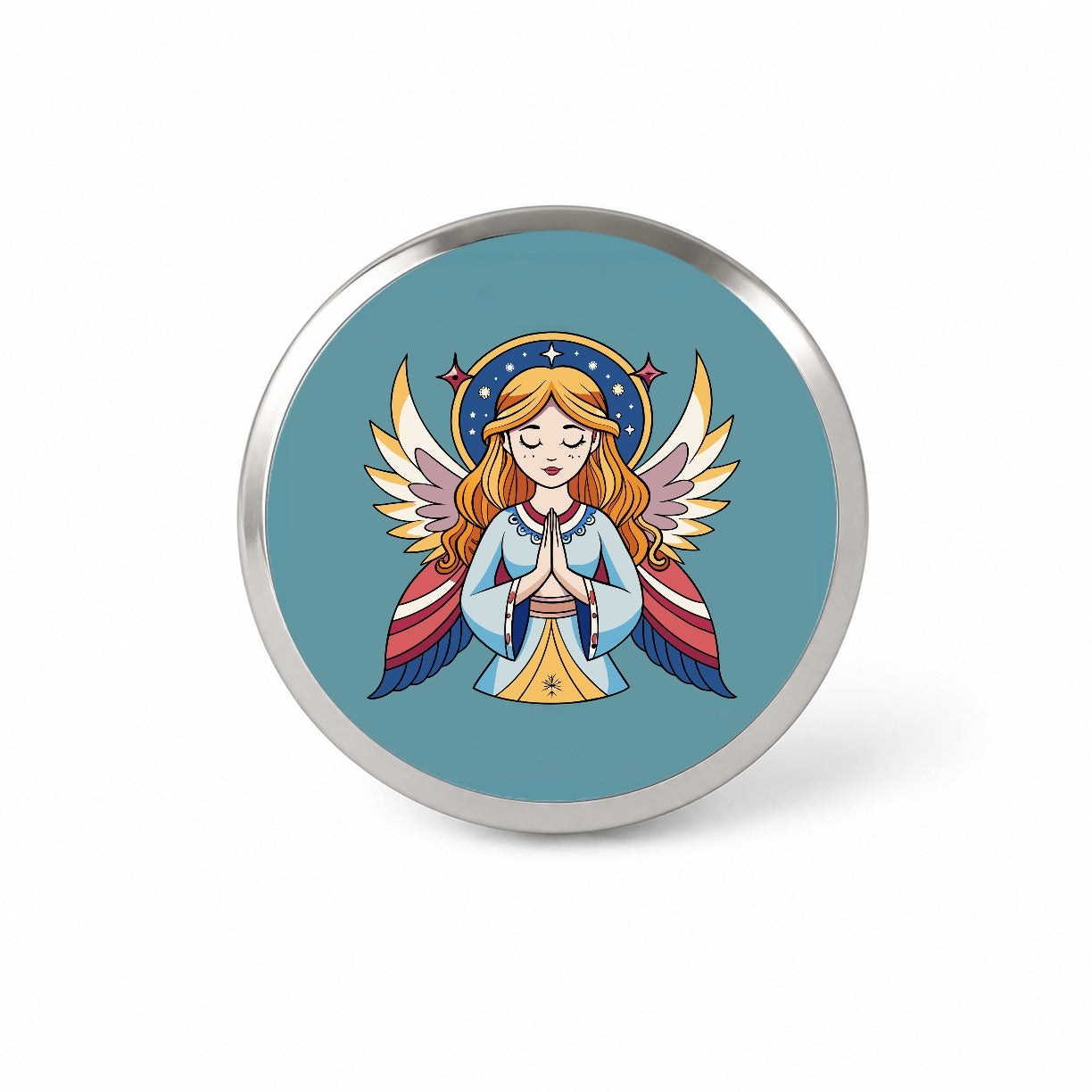 Praying Angel Christian Inspirational Prayer Novelty Hat Backpack Lapel Pin