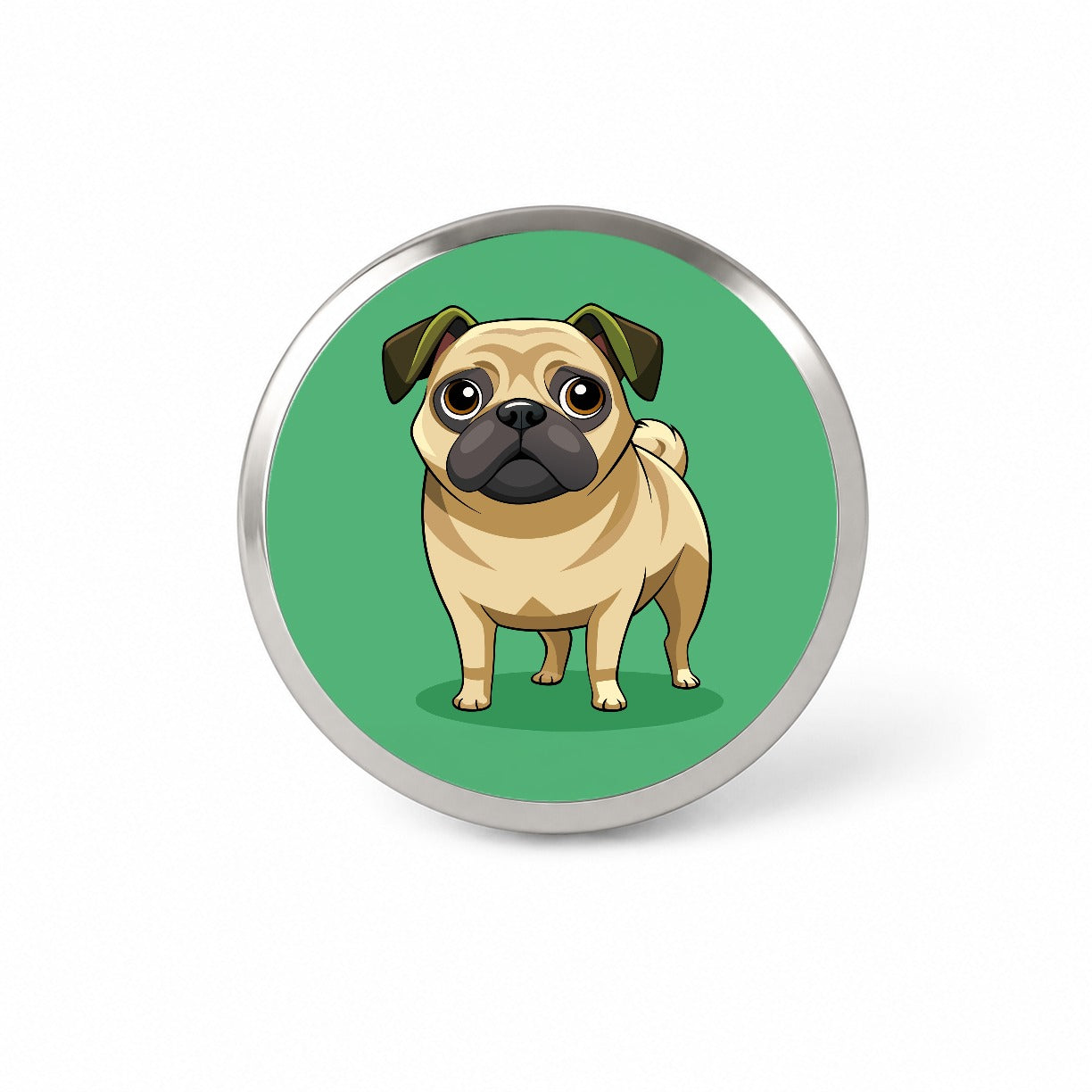 Pug Cute Standing Novelty Hat Backpack Lapel Pin