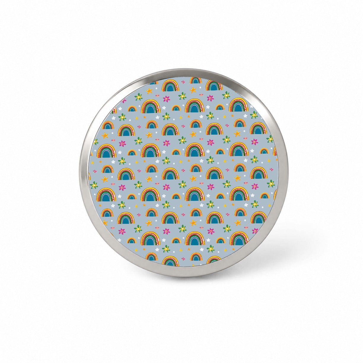 Rainbows and Stars Pattern Novelty Hat Backpack Lapel Pin
