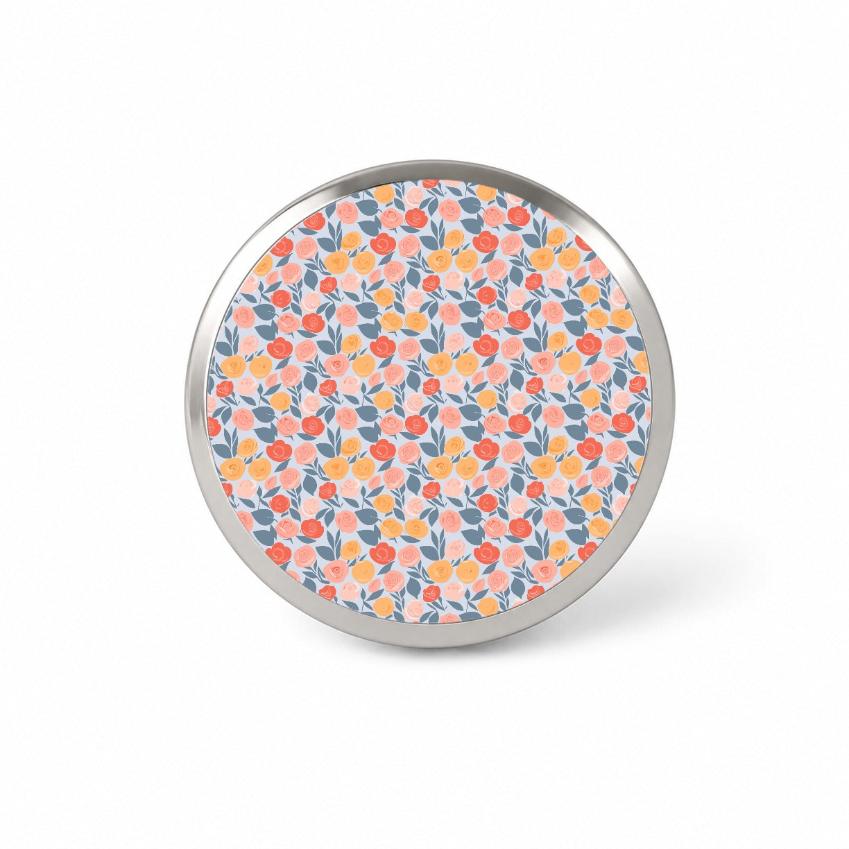 Roses Floral Flowers Muted Pattern Novelty Hat Backpack Lapel Pin