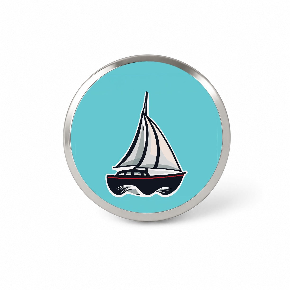 Sailboat Sail Boat Sailing Cute Novelty Hat Backpack Lapel Pin