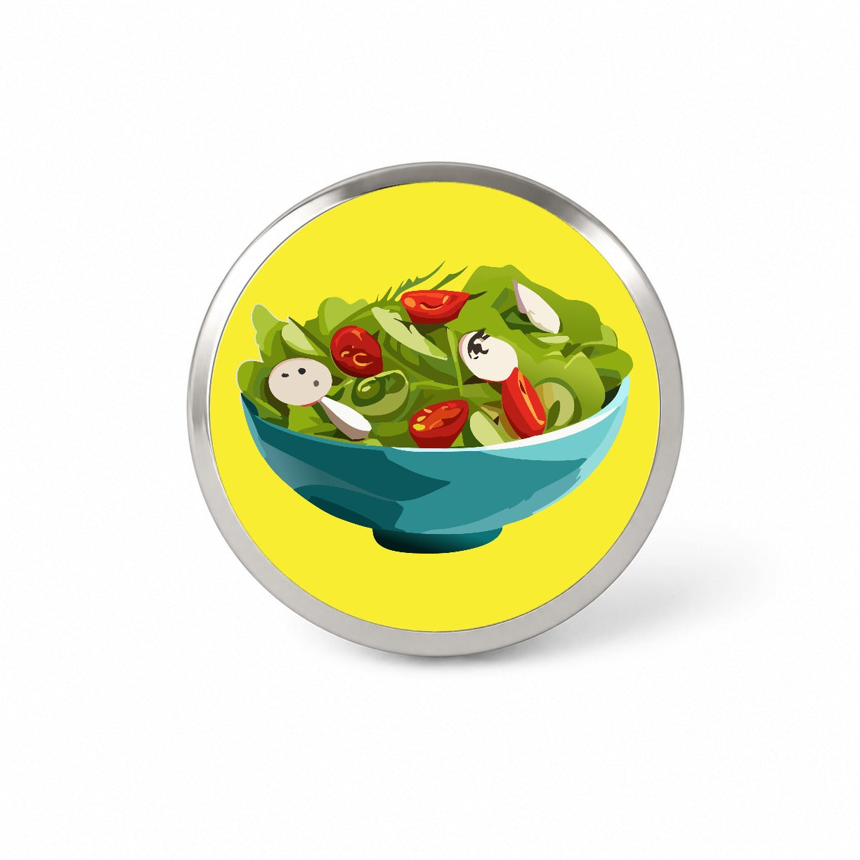 Salad Bowl Vegetables Vegan Vegetarian Novelty Hat Backpack Lapel Pin
