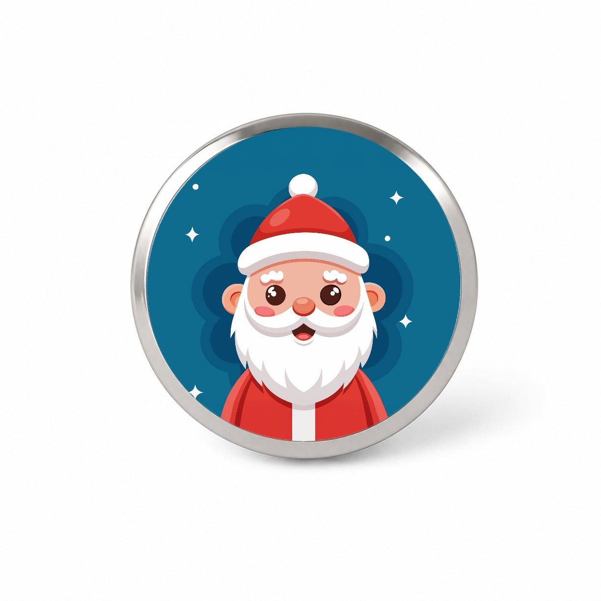 Santa Cute Xmas Christmas Novelty Hat Backpack Lapel Pin