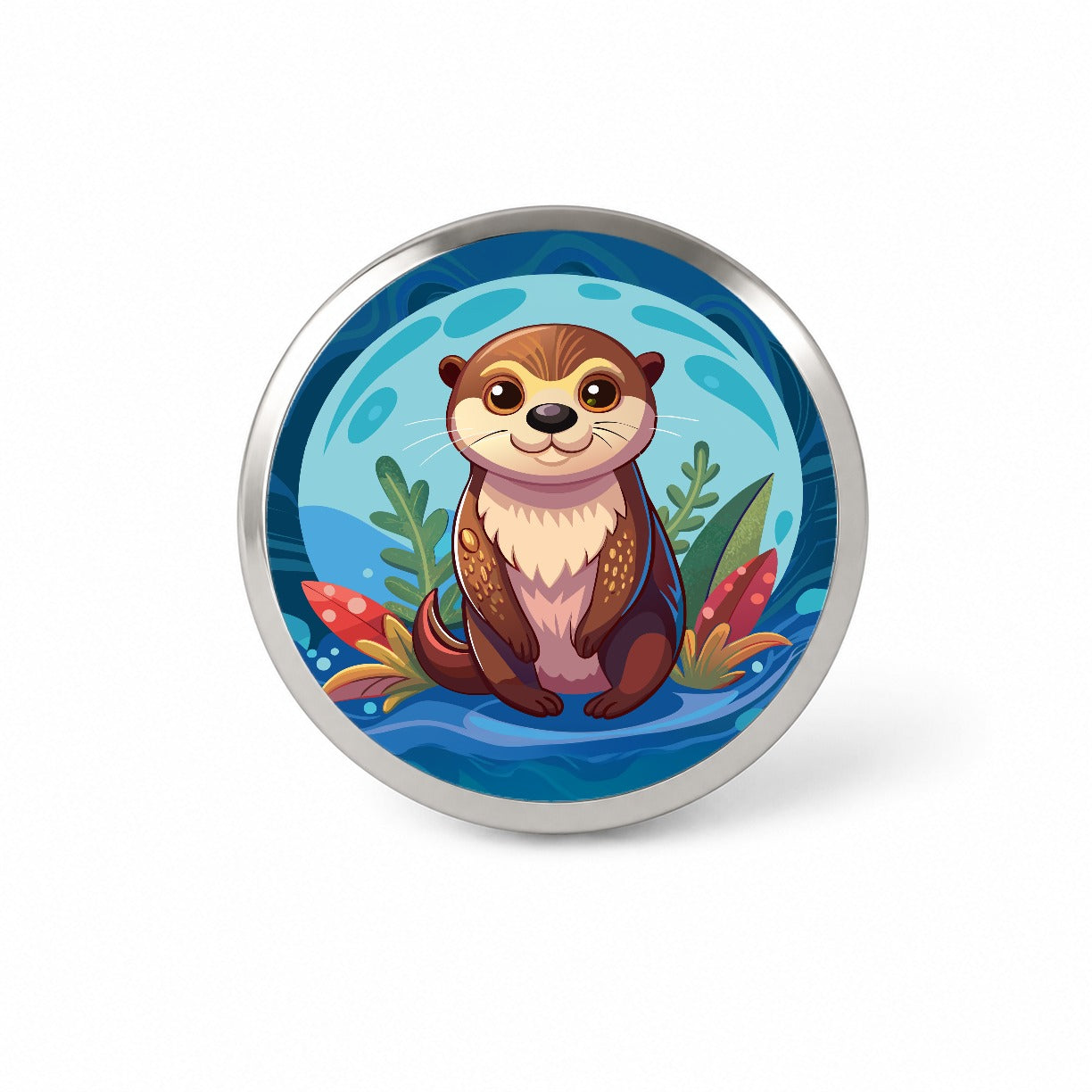 Sea Otter Cute Novelty Hat Backpack Lapel Pin