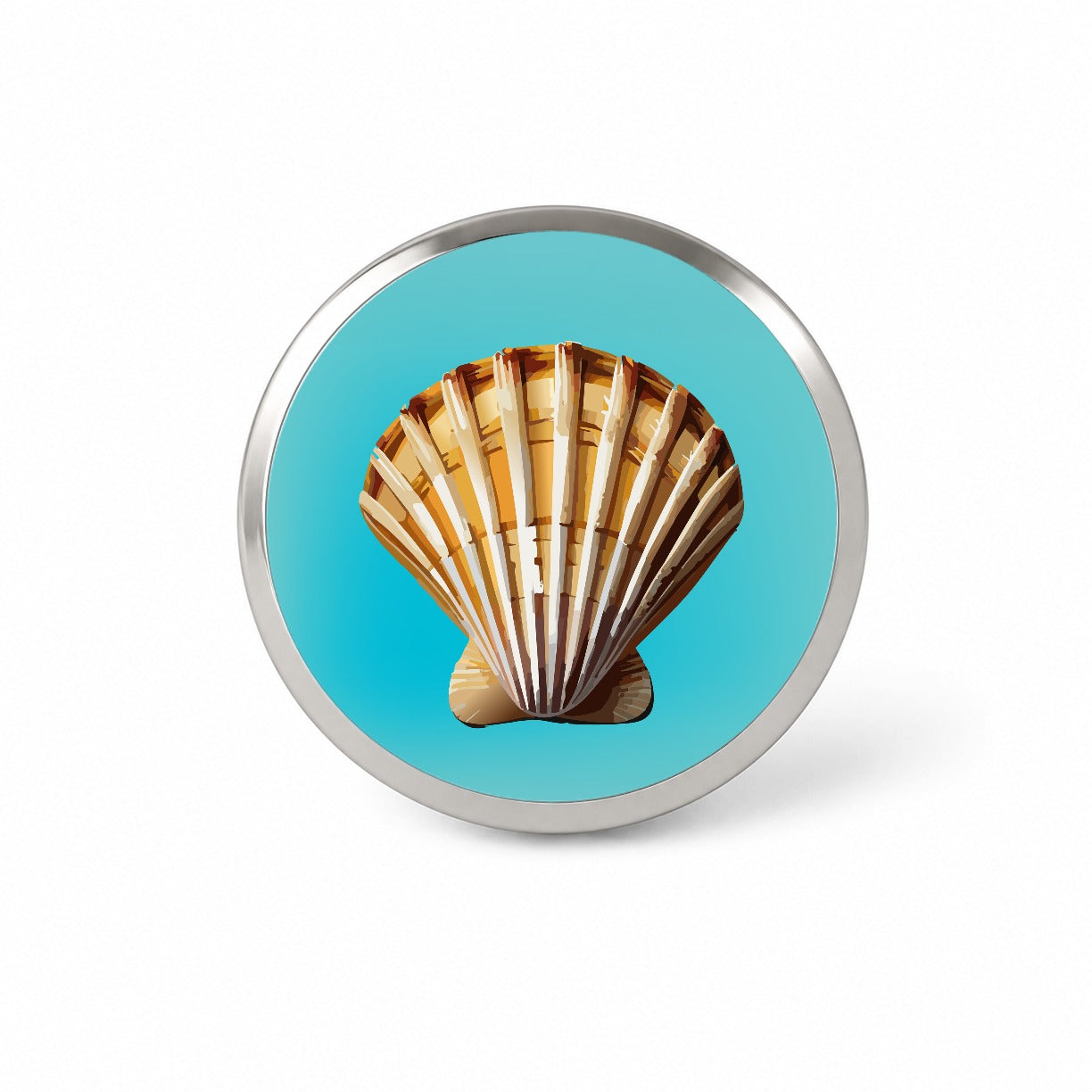 Seashell Sea Shell Ocean Beach Novelty Hat Backpack Lapel Pin