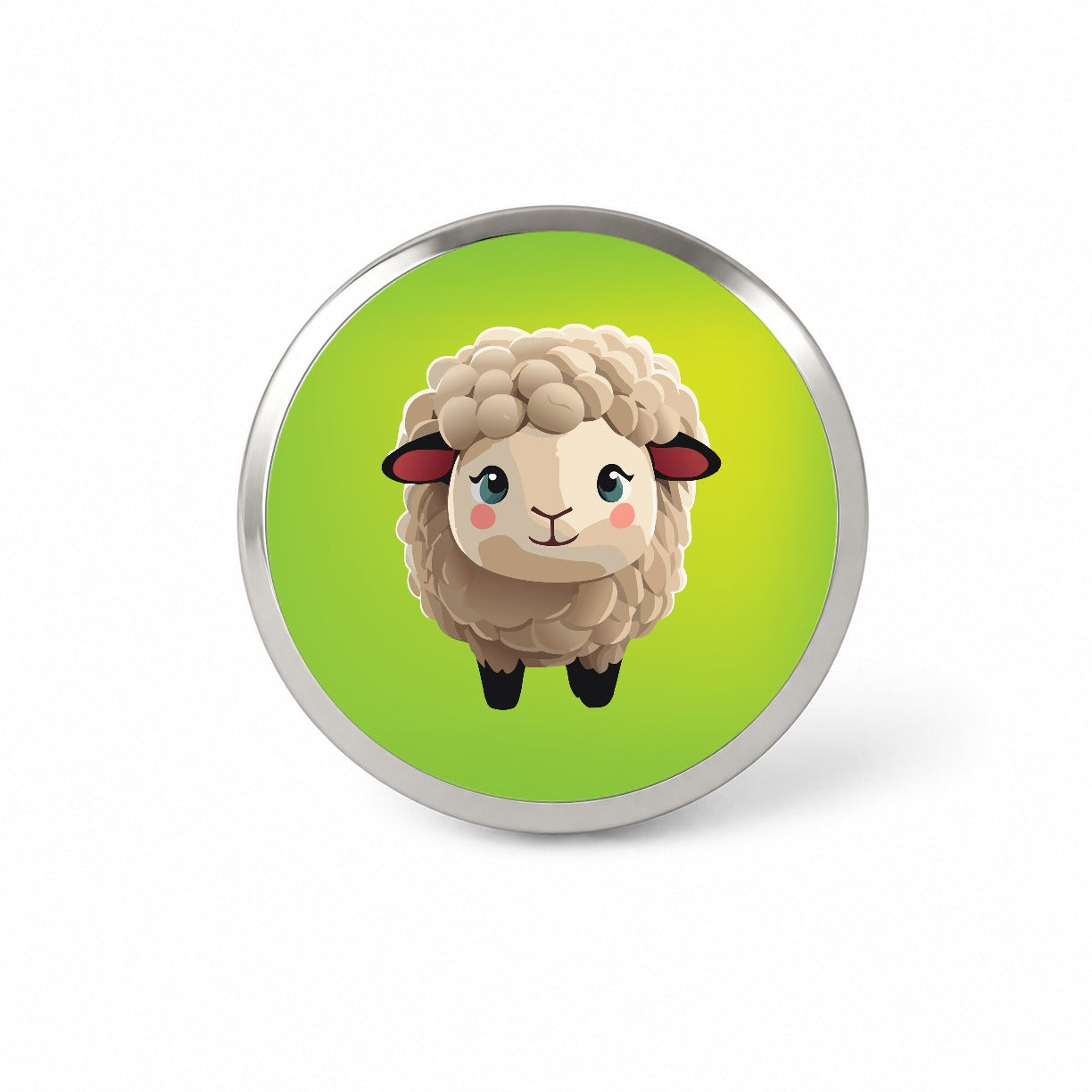 Sheep Chibi Standing Novelty Hat Backpack Lapel Pin