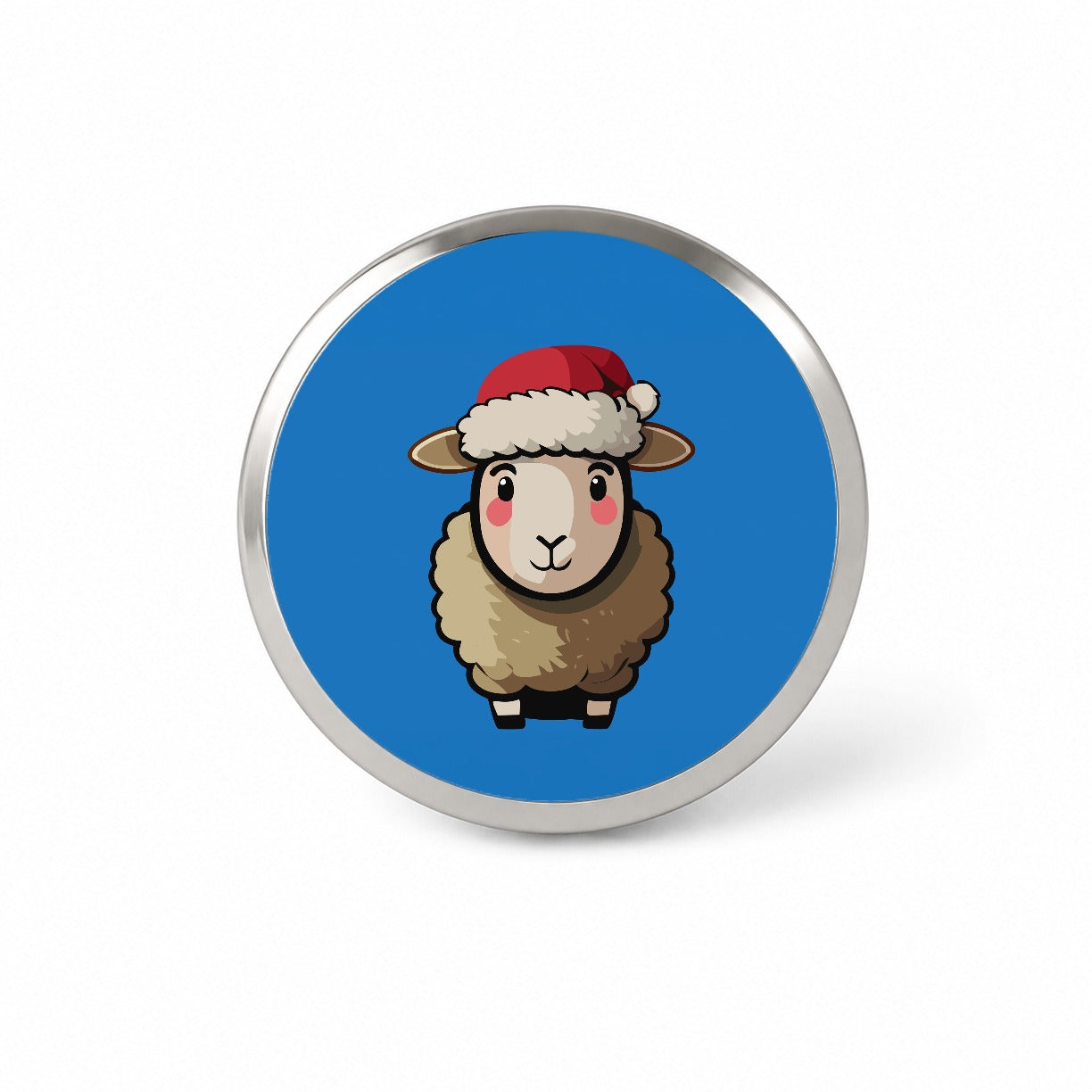 Sheep Christmas Santa Hat Novelty Hat Backpack Lapel Pin