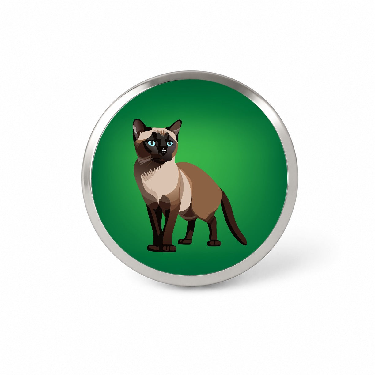 Siamese Cat Standing Novelty Hat Backpack Lapel Pin