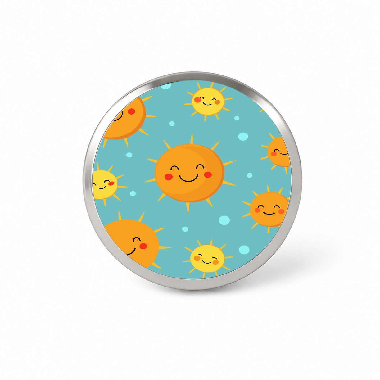 Smiling Suns Cute Novelty Hat Backpack Lapel Pin
