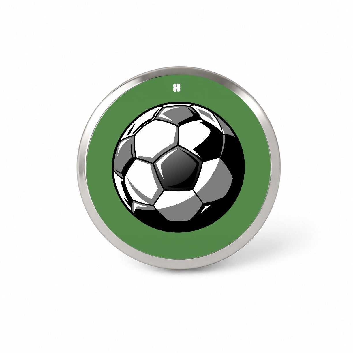 Soccer Ball Football Black White Gray Novelty Hat Backpack Lapel Pin