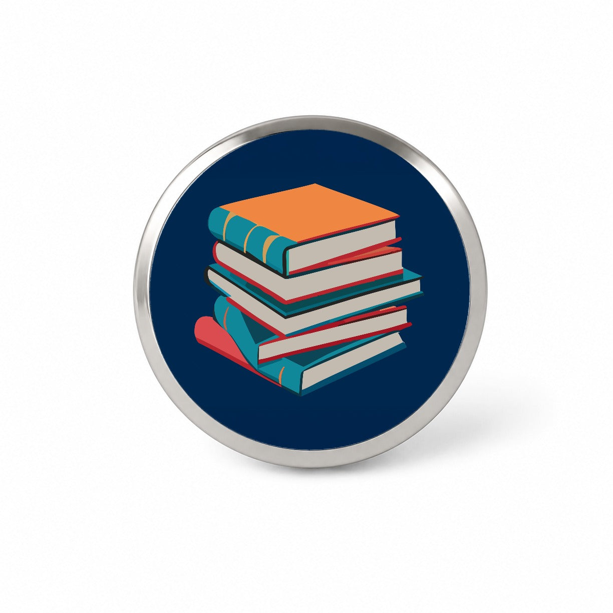 Stack of Books Reading Novelty Hat Backpack Lapel Pin