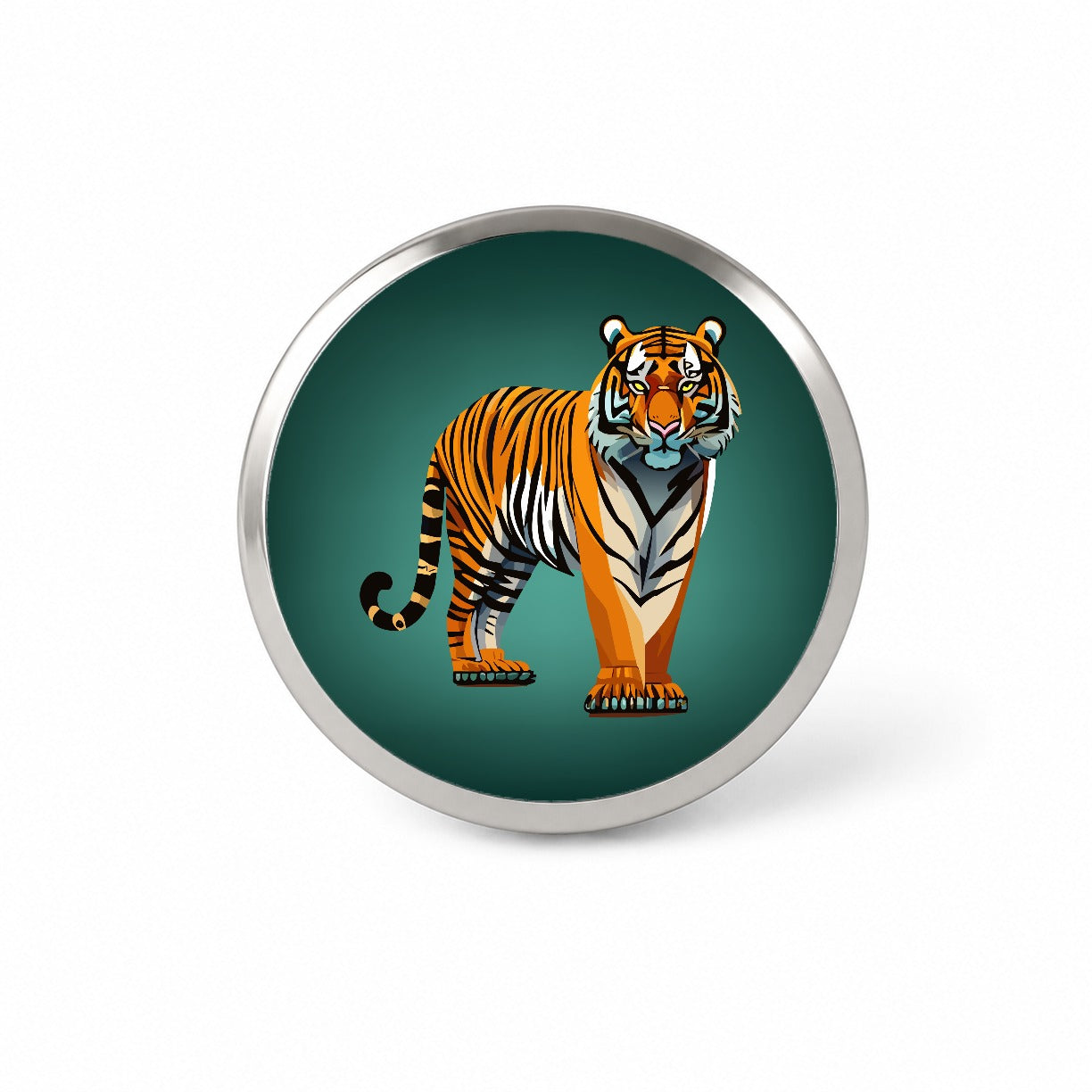 Standing Tiger Novelty Hat Backpack Lapel Pin