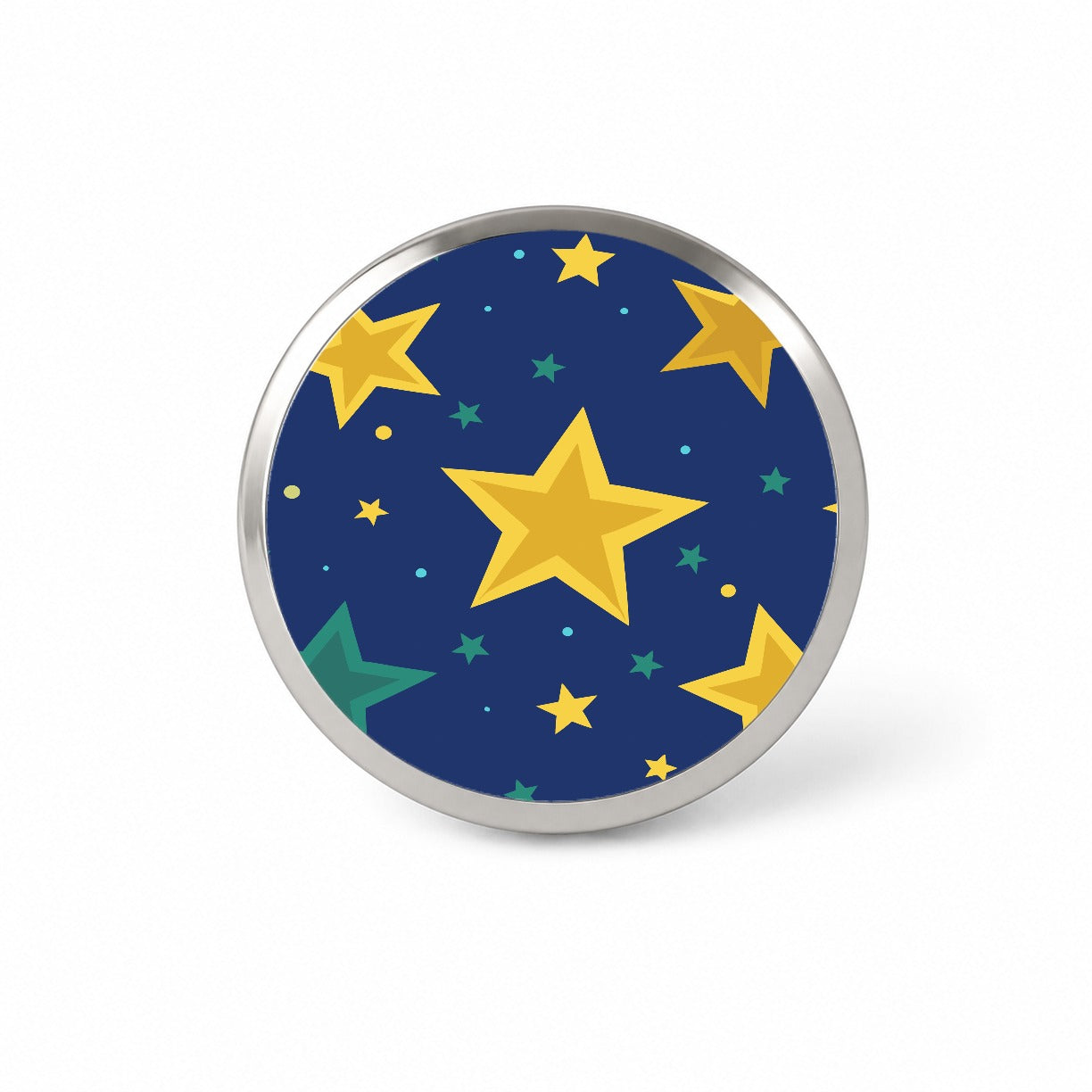 Stars Scattered Background Novelty Hat Backpack Lapel Pin