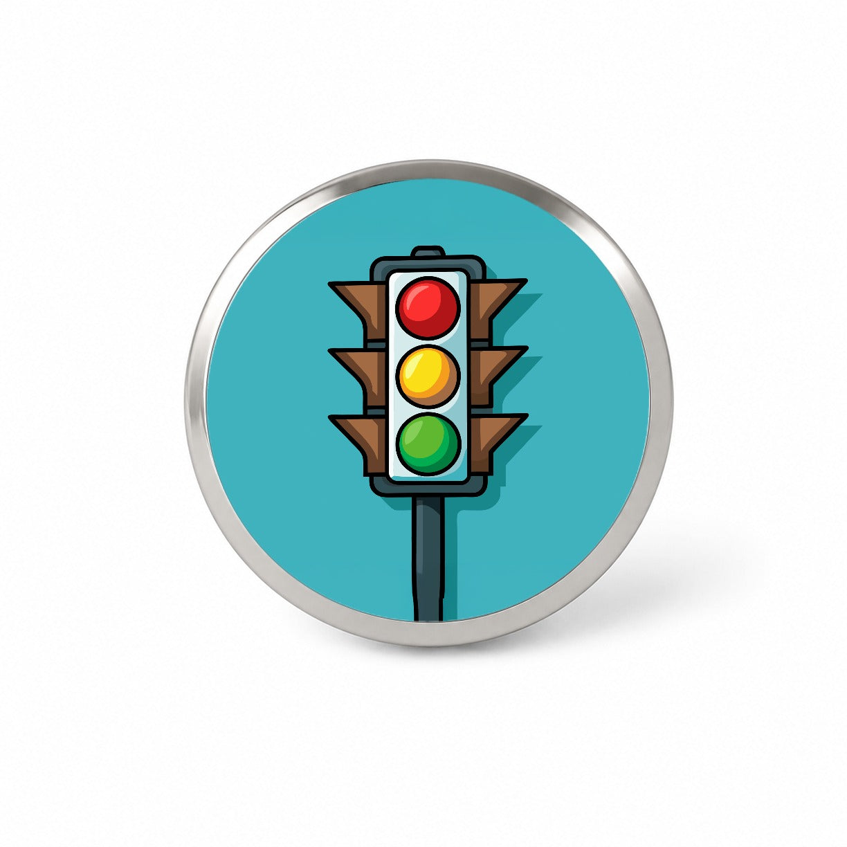 Stop Light Colorful Novelty Hat Backpack Lapel Pin