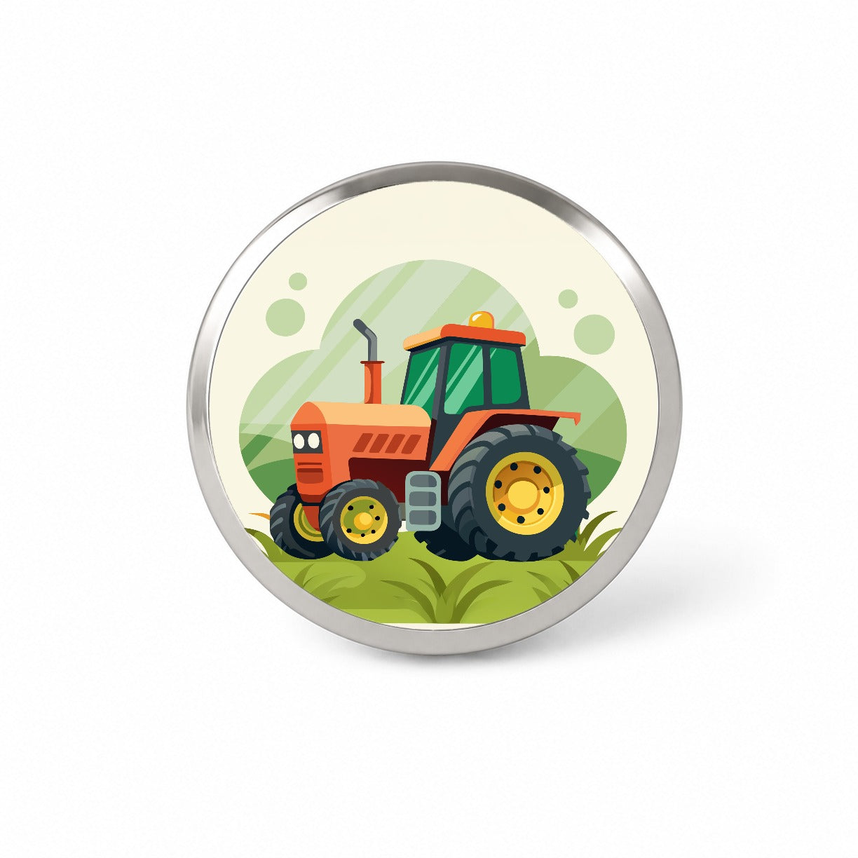 Tractor Cartoon Novelty Hat Backpack Lapel Pin