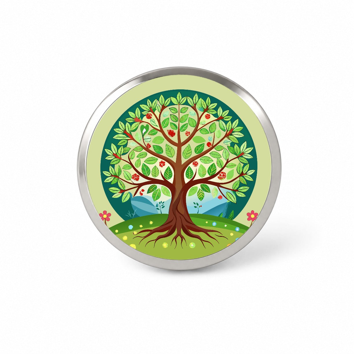 Tree of Life Colorful Novelty Hat Backpack Lapel Pin