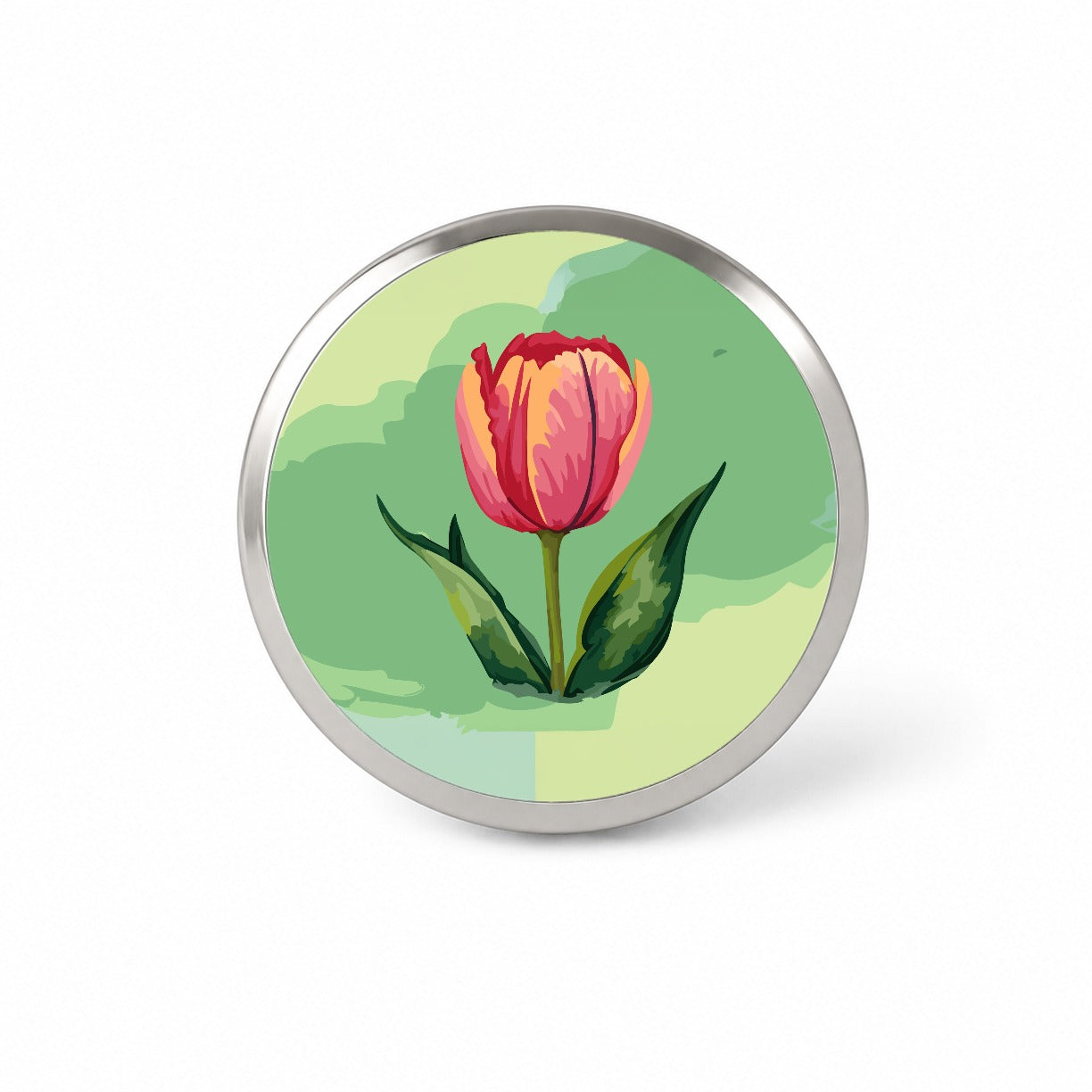 Tulip Flower Watercolor Novelty Hat Backpack Lapel Pin