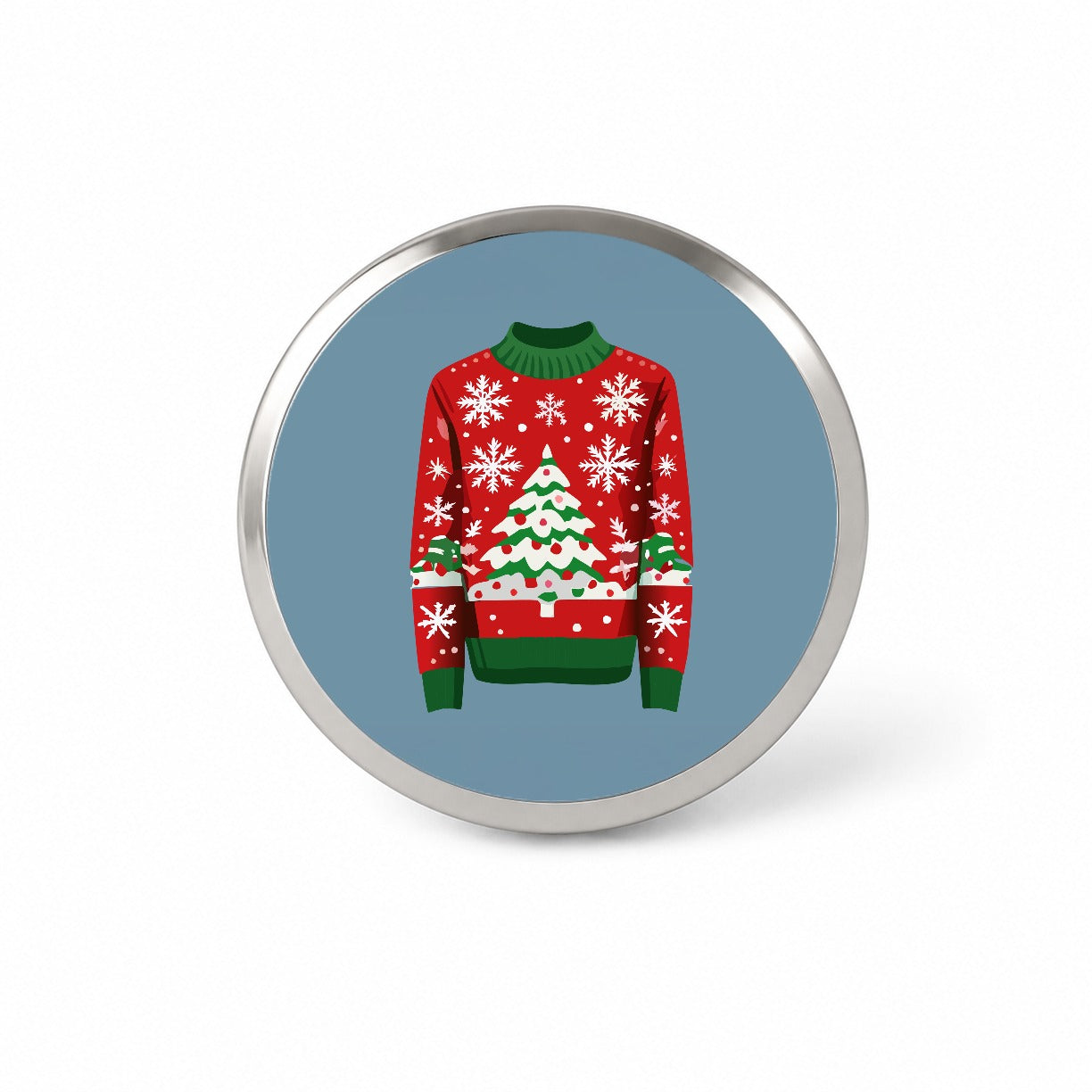 Ugly Christmas Sweater Tree Novelty Hat Backpack Lapel Pin