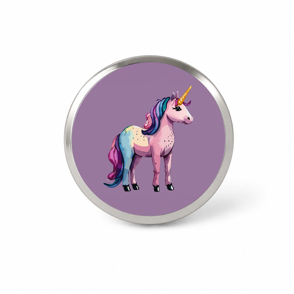 Unicorn Standing Colorful Novelty Hat Backpack Lapel Pin