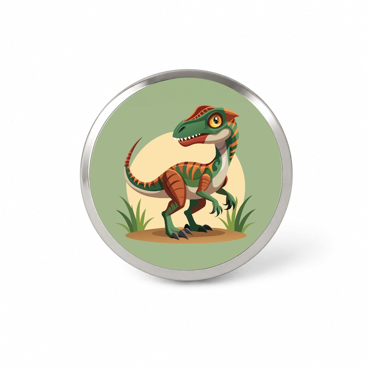 Velociraptor Dinosaur Novelty Hat Backpack Lapel Pin
