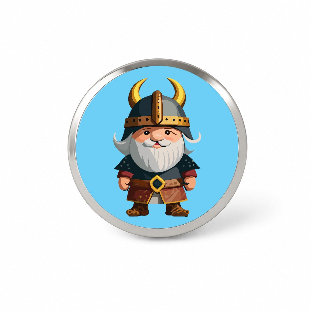 Viking Cute Standing Novelty Hat Backpack Lapel Pin