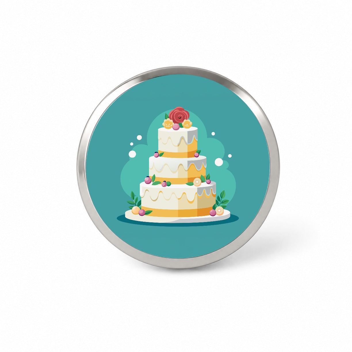 Wedding Cake Marriage Love Anniversary Novelty Hat Backpack Lapel Pin