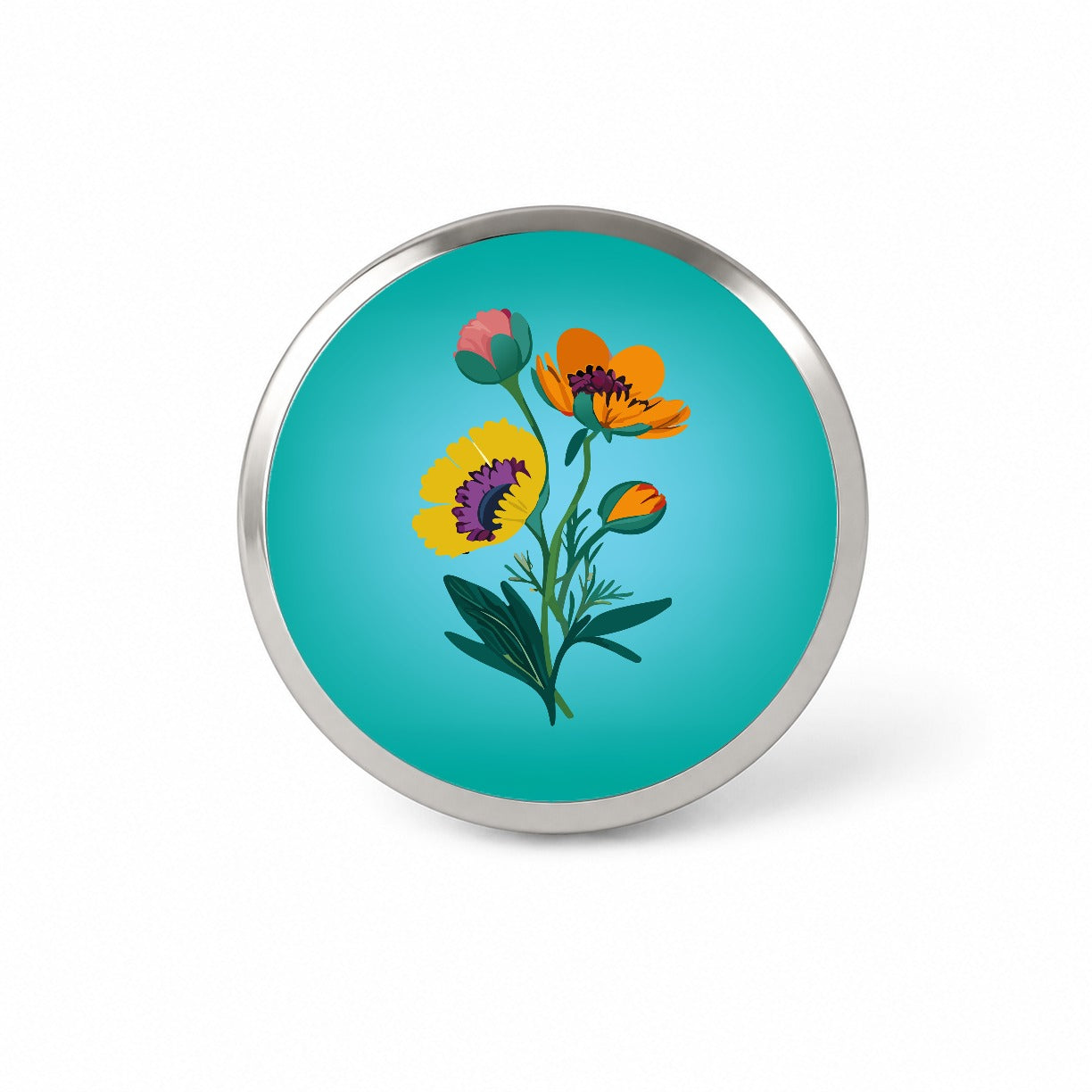 Wildflowers Wild Flowers Spring Nature Novelty Hat Backpack Lapel Pin
