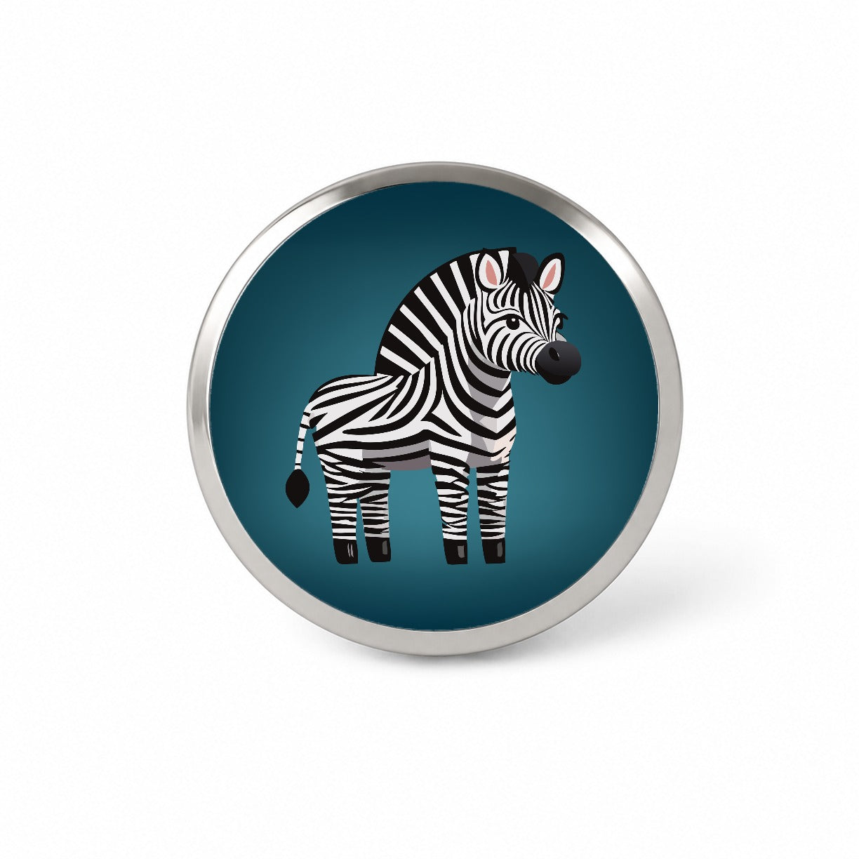 Zebra Standing Novelty Hat Backpack Lapel Pin