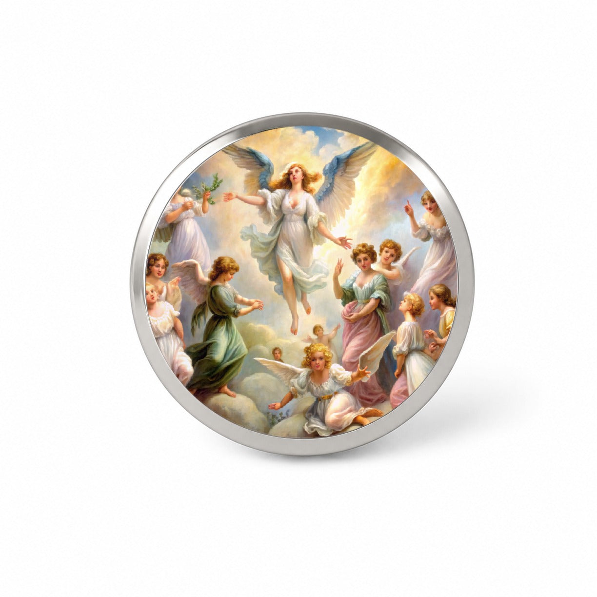 Angels Painting Watercolor Novelty Hat Backpack Lapel Pin