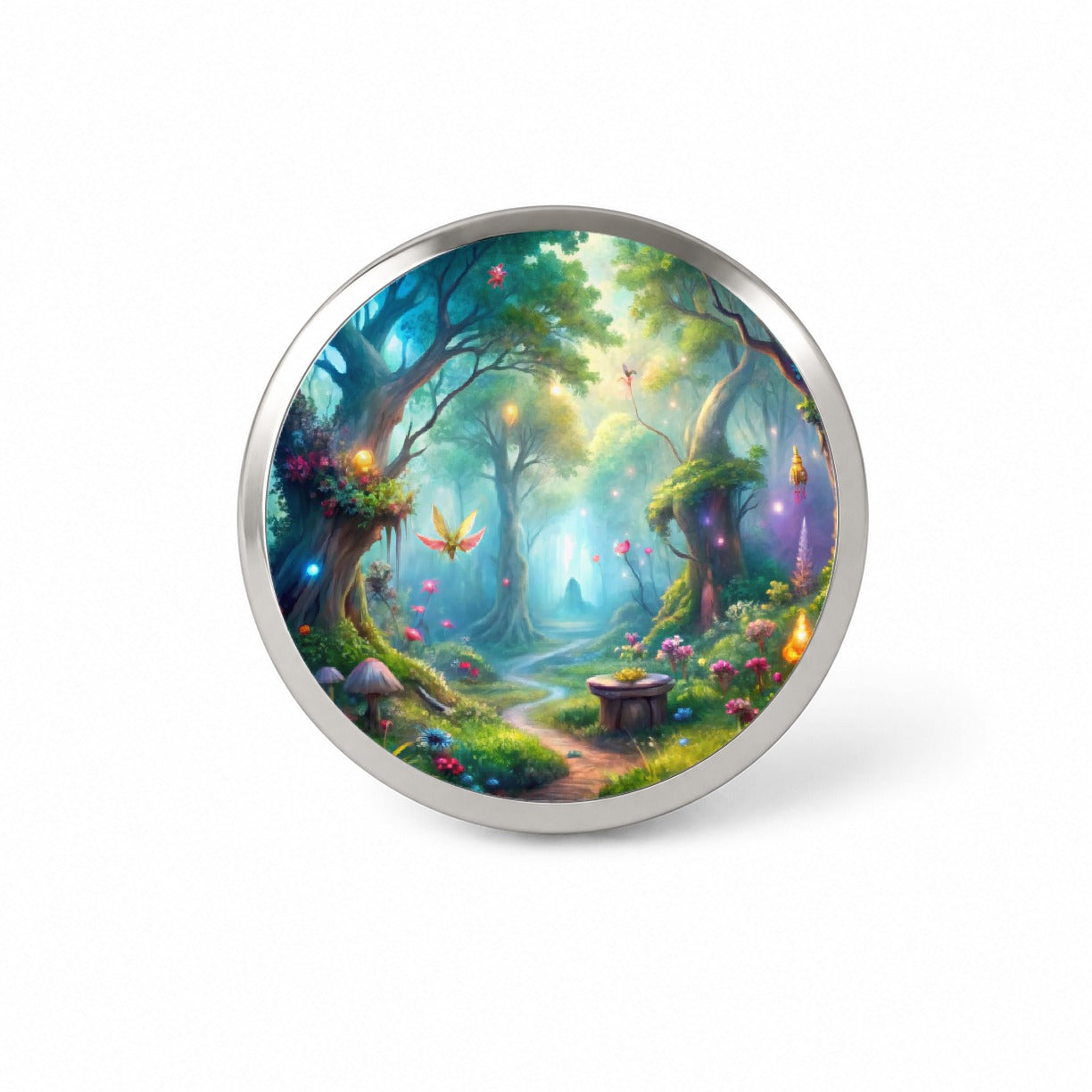 Fairy Forest Fantasy Watercolor Beautiful Novelty Hat Backpack Lapel Pin