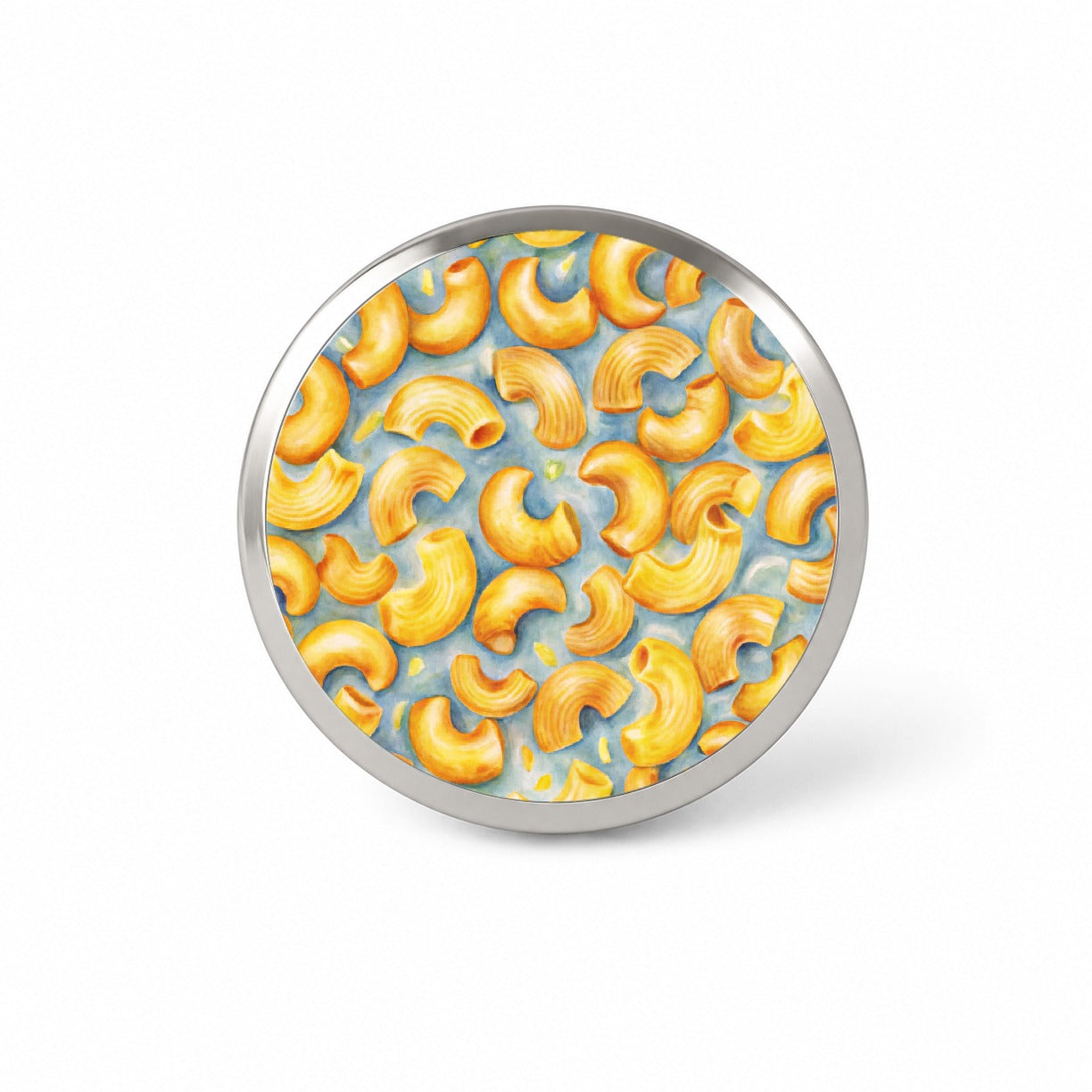 Macaroni Cheese Pasta Watercolor Novelty Hat Backpack Lapel Pin
