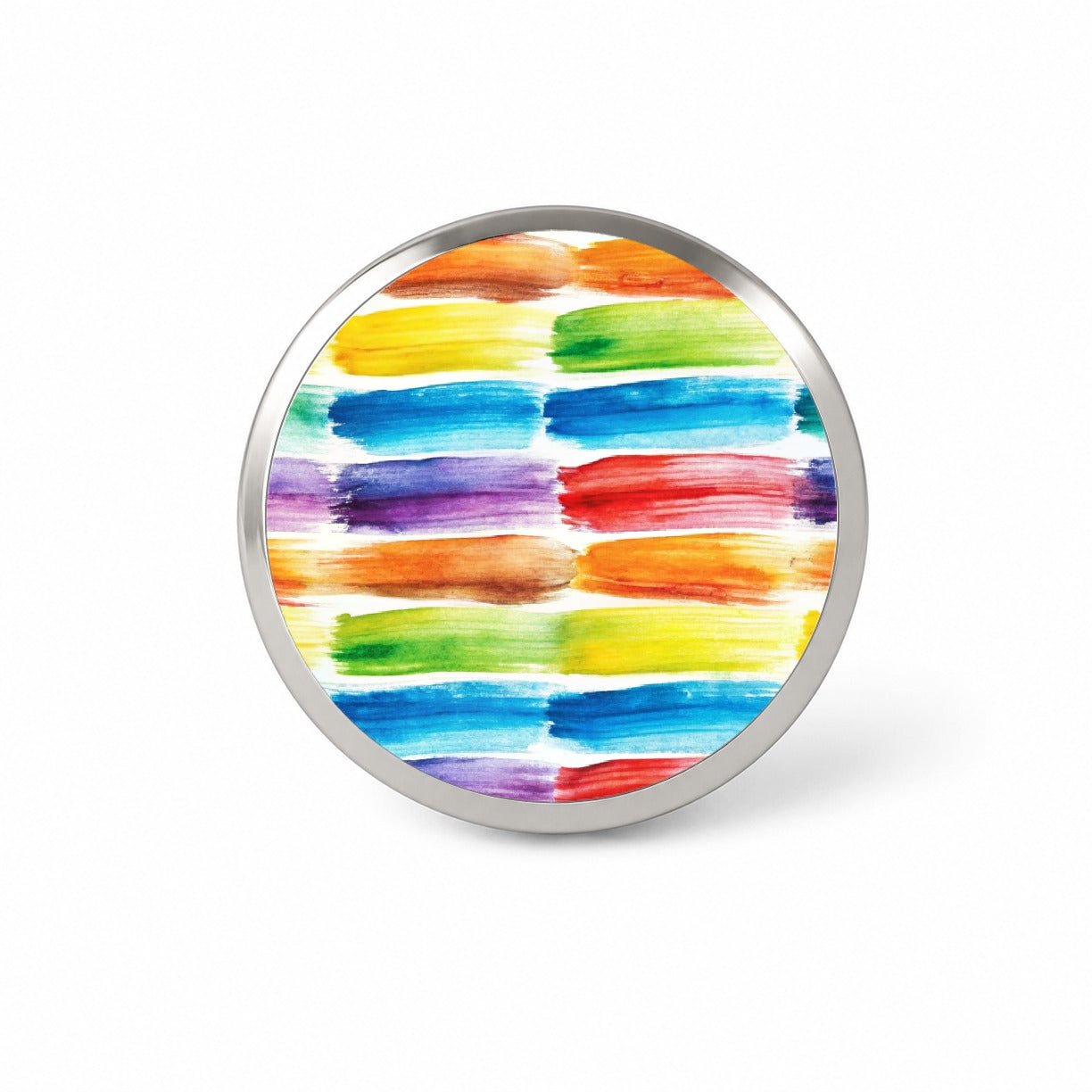 Paint Brush Strokes Watercolor Novelty Hat Backpack Lapel Pin