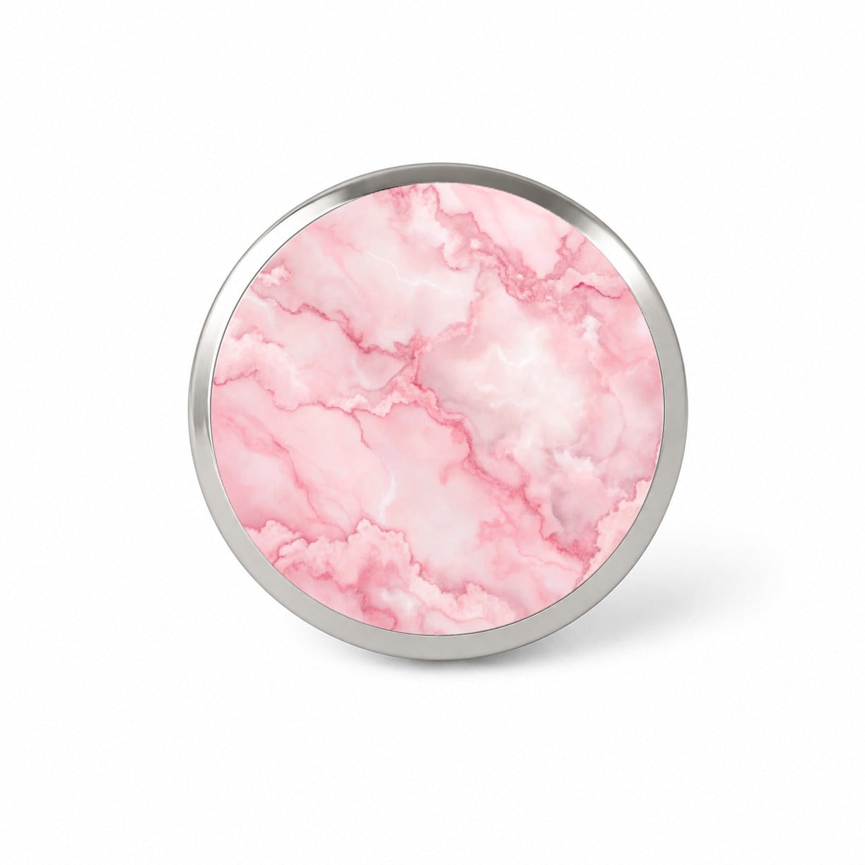 Pink Marble Background Watercolor Novelty Hat Backpack Lapel Pin