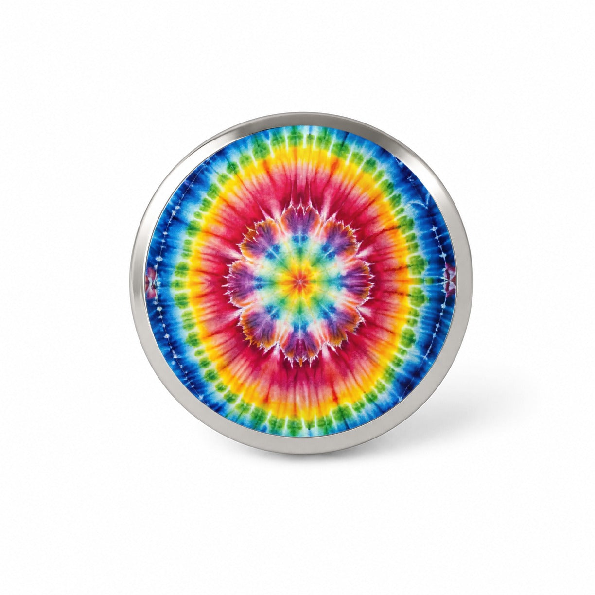 Tie Dye Pattern Watercolor Novelty Hat Backpack Lapel Pin